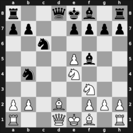 1969 Vrsac – Round 9 – Csom, Istvan – 1/2-1/2 – Matulovic, Milan – G58