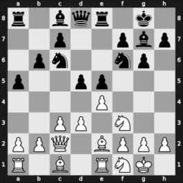 1969 Vrsac – Round 13 – Csom, Istvan – 1/2-1/2 – Benko, Pal – G80
