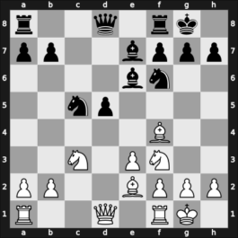 1969 World Championship 27th – Round 8 – Petrosian, Tigran V – 0-1 – Spassky, Boris V. – G7
